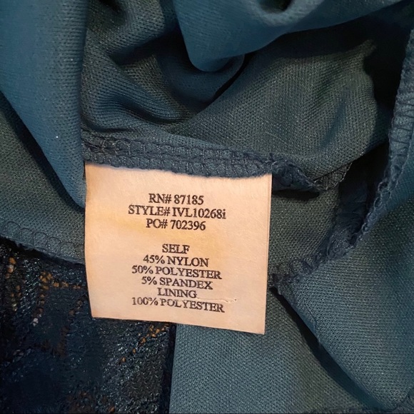 Ruby Rox Jade Floral Lace Sequin Dress Size Small - Picture 4 of 8